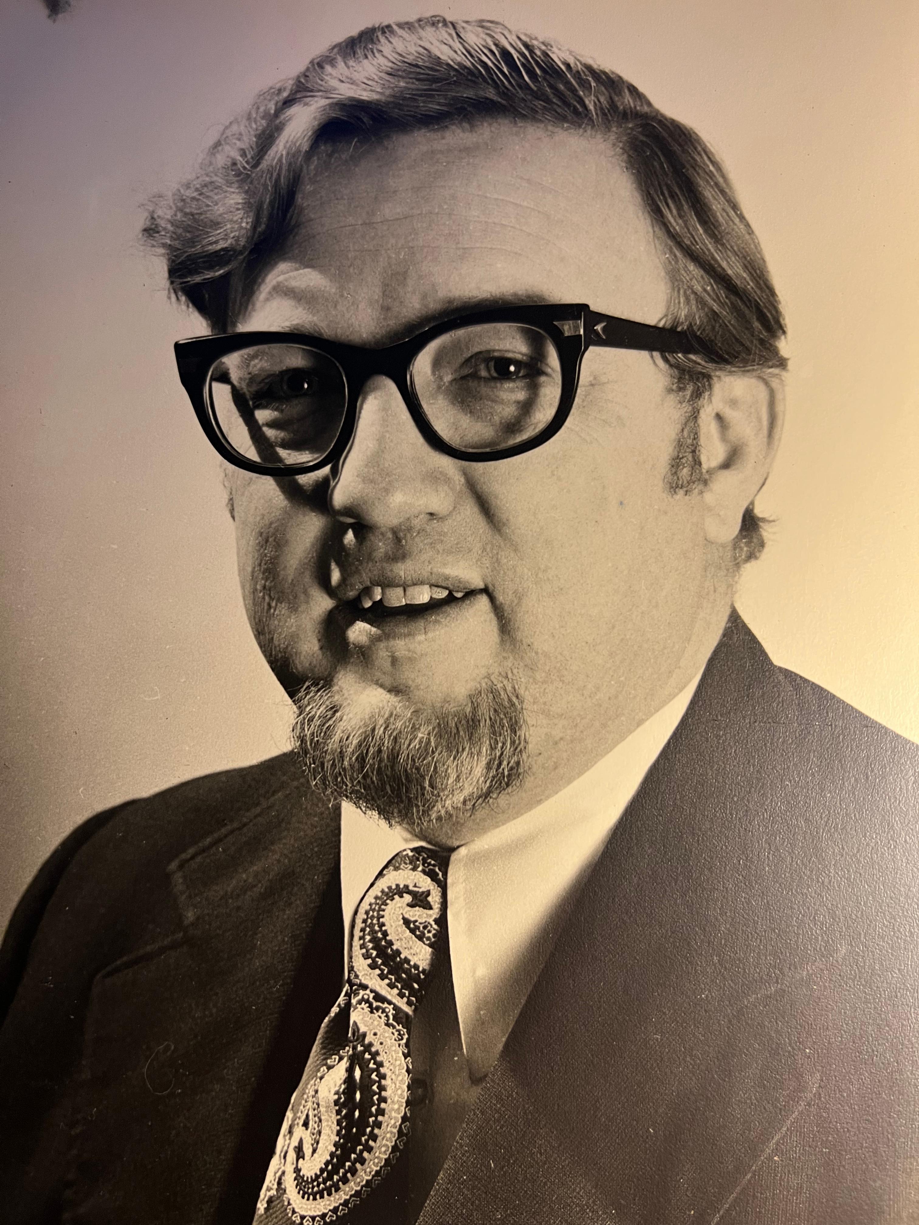 Lyman’s professorial look in the 70’s.