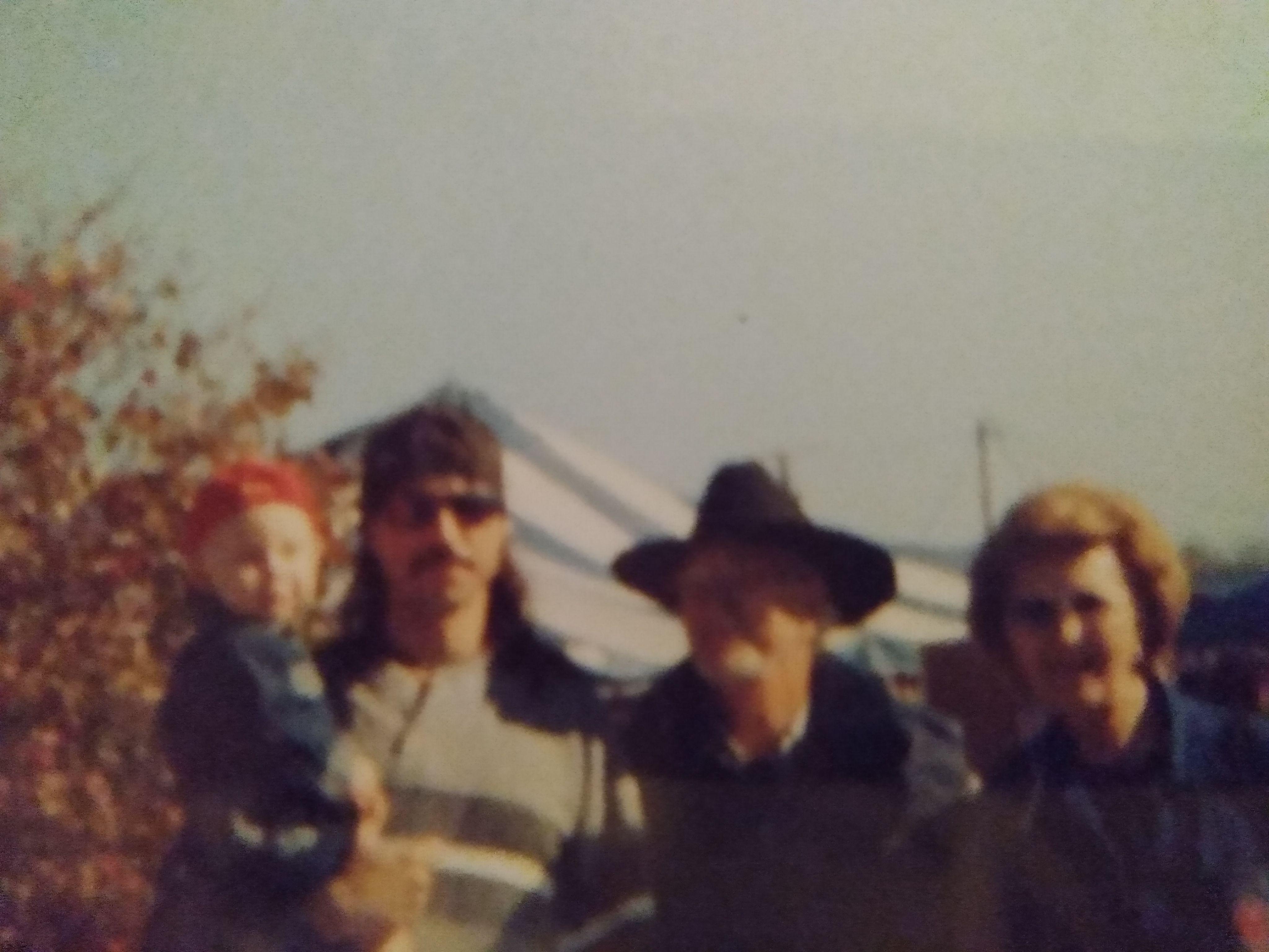 Left to right, John ( my son) myself, Dad( Leon Rainwater), Louis Frank(Leon's sister)