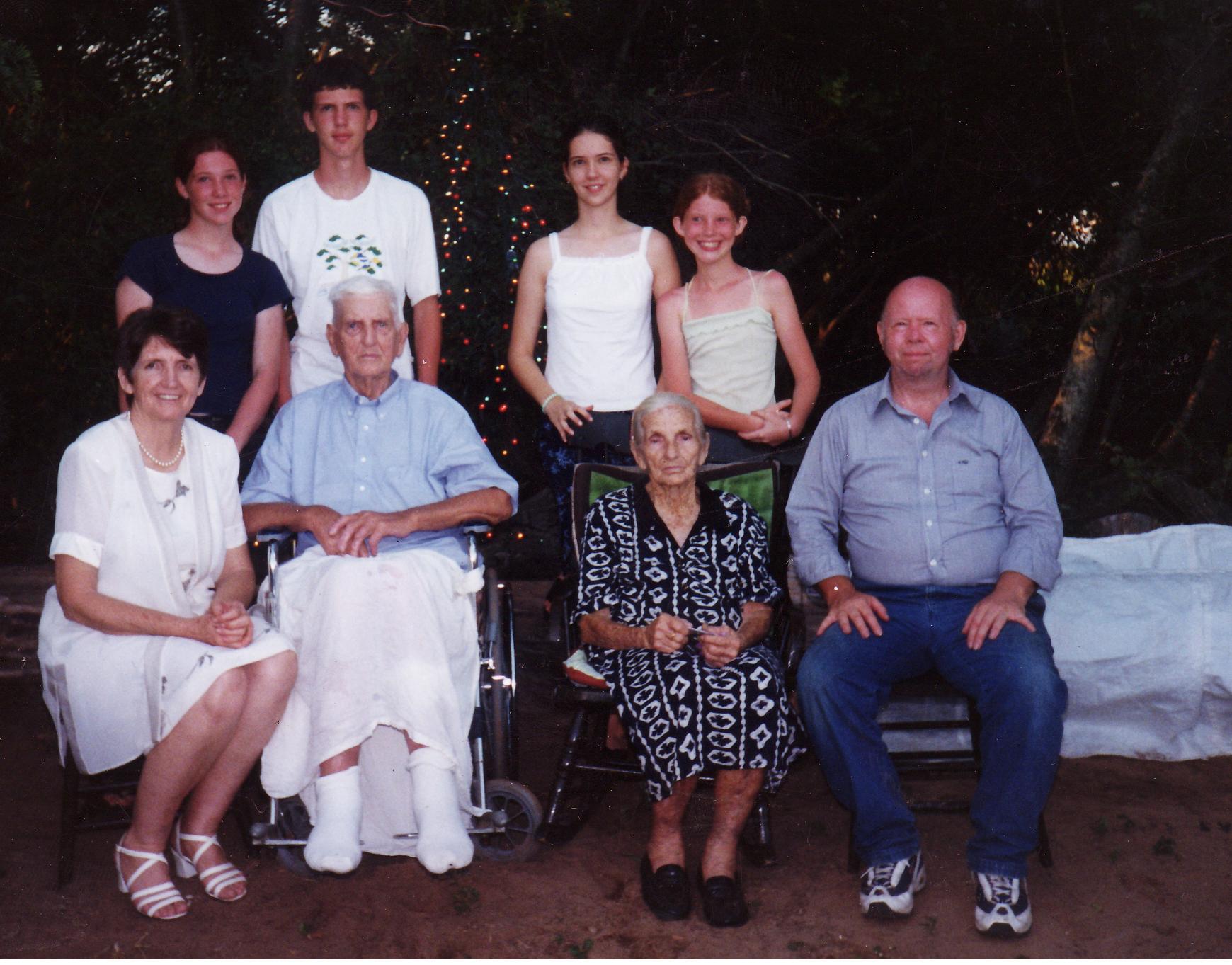 The Zambons with Katharina's parents in her hometown, Para Todo, Paraguay.