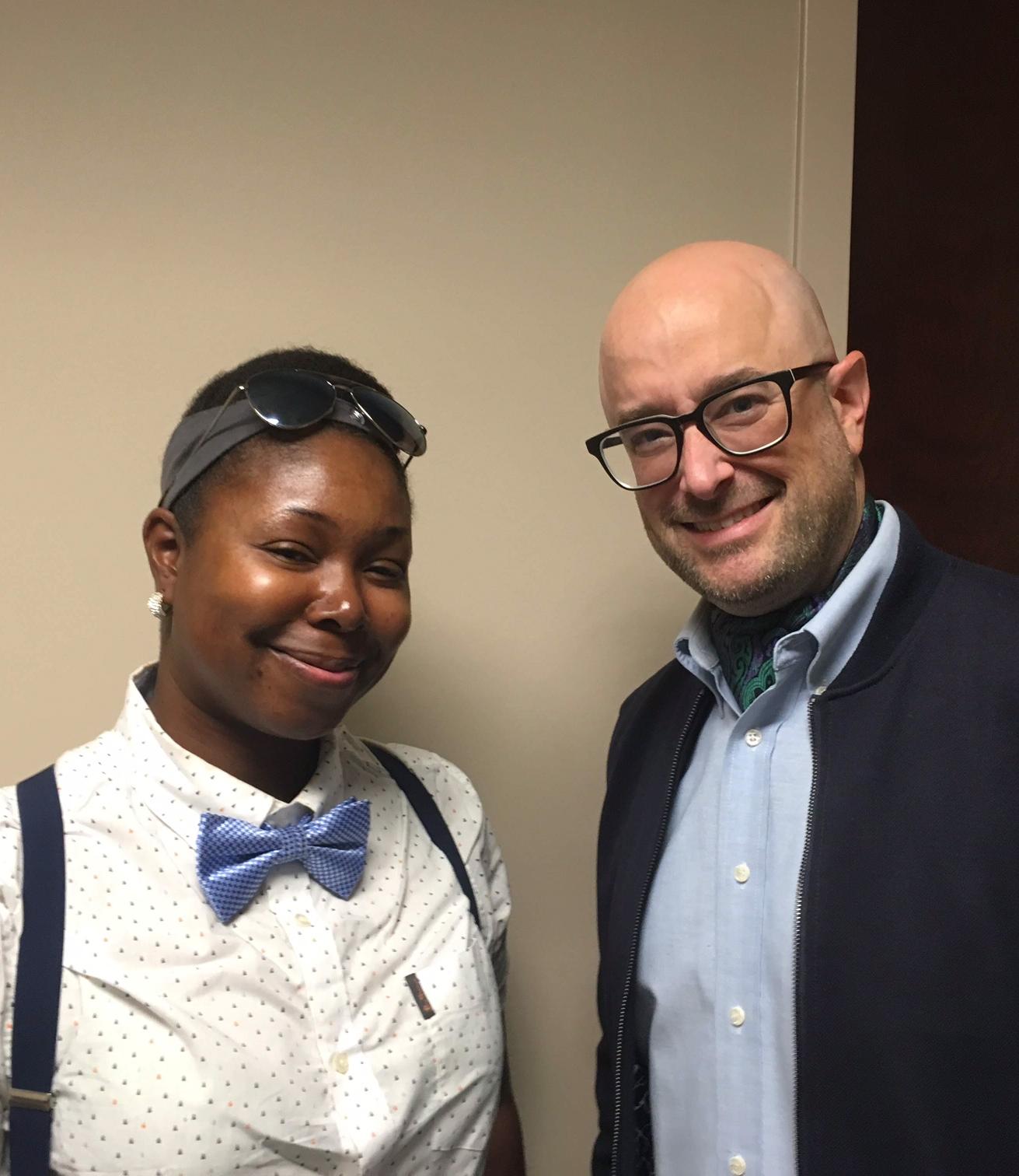Chi wanted to make the bowtie a thing, I tried with an ascot. Chi was so much fun to be around.