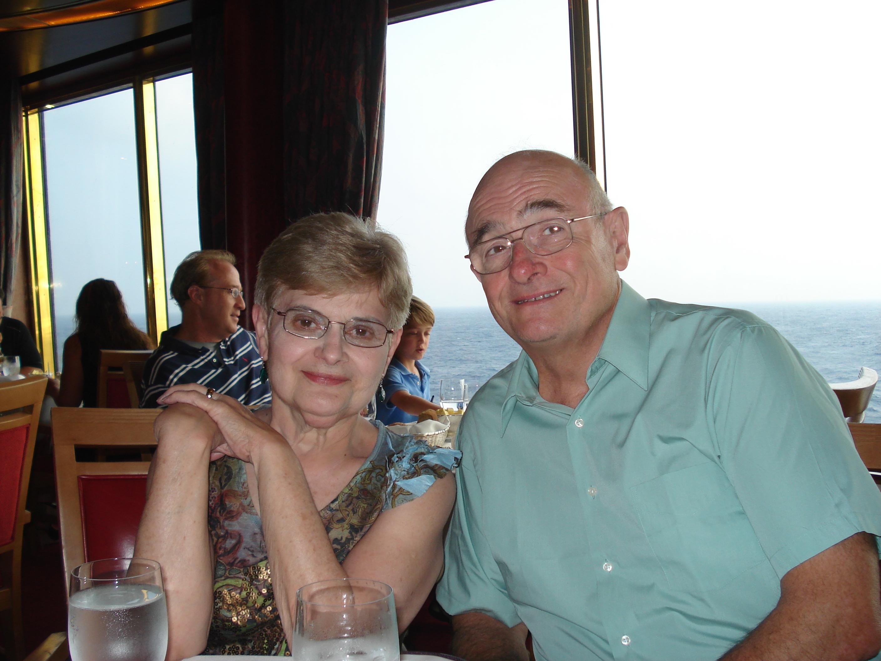 Marta and Eric on their amazing cruise to Bermuda.  They had the time of their lives.